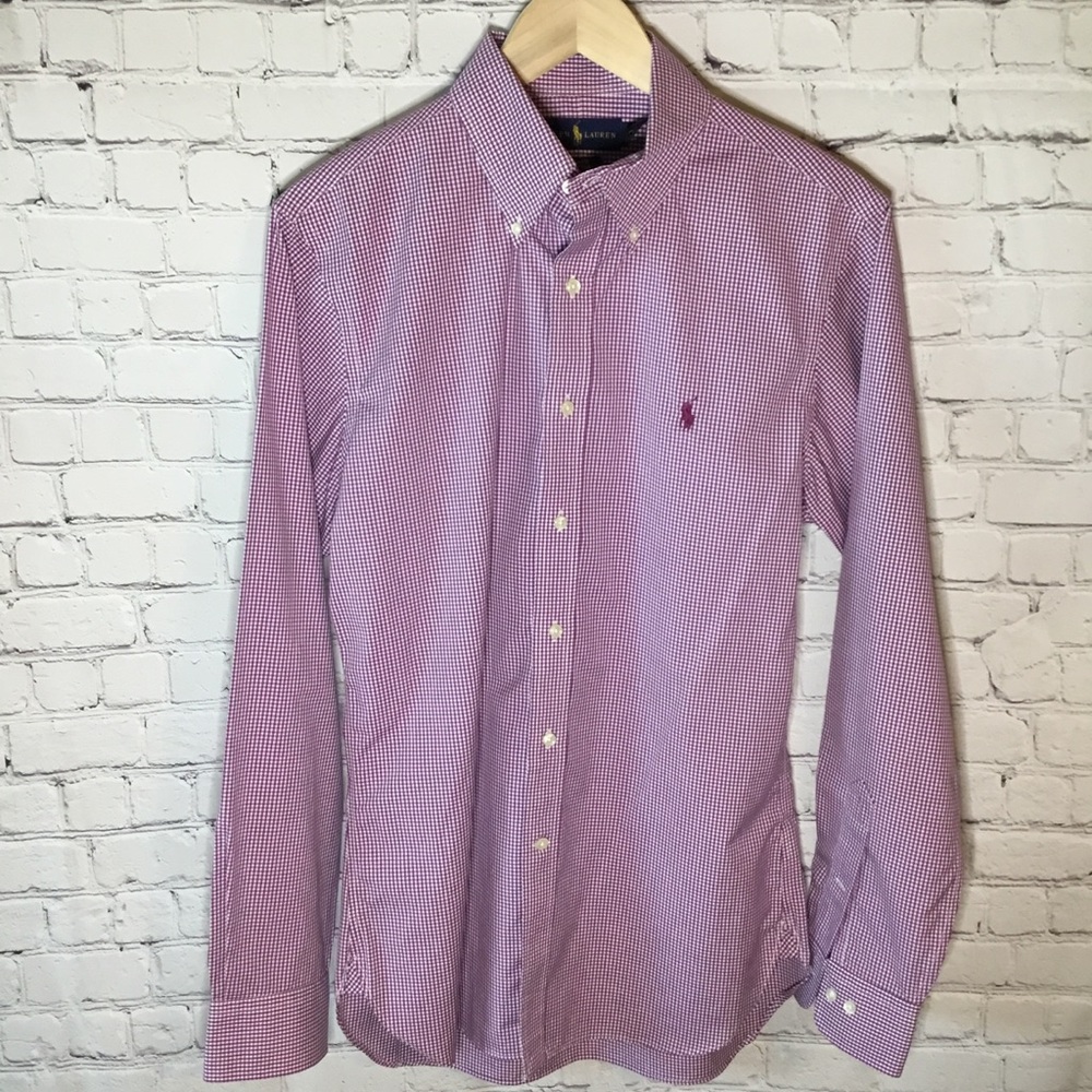 RALPH LAUREN LONG SLEEVE BUTTON DOWN SLIM FIT